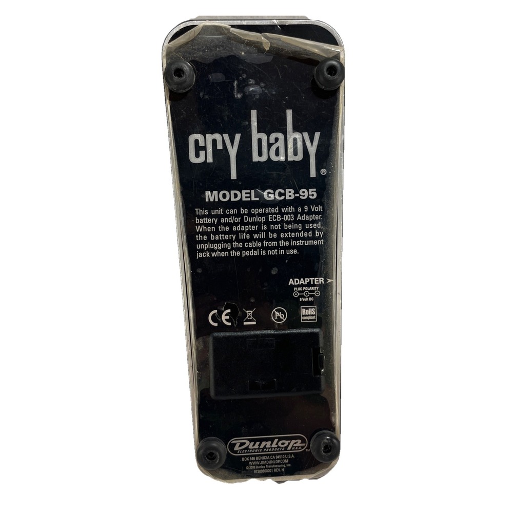 Dunlop Cry Baby Guitar Pedal - Model GCB-95 , black